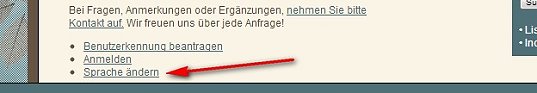 Sprachumstellung