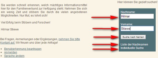 Startseite Suche